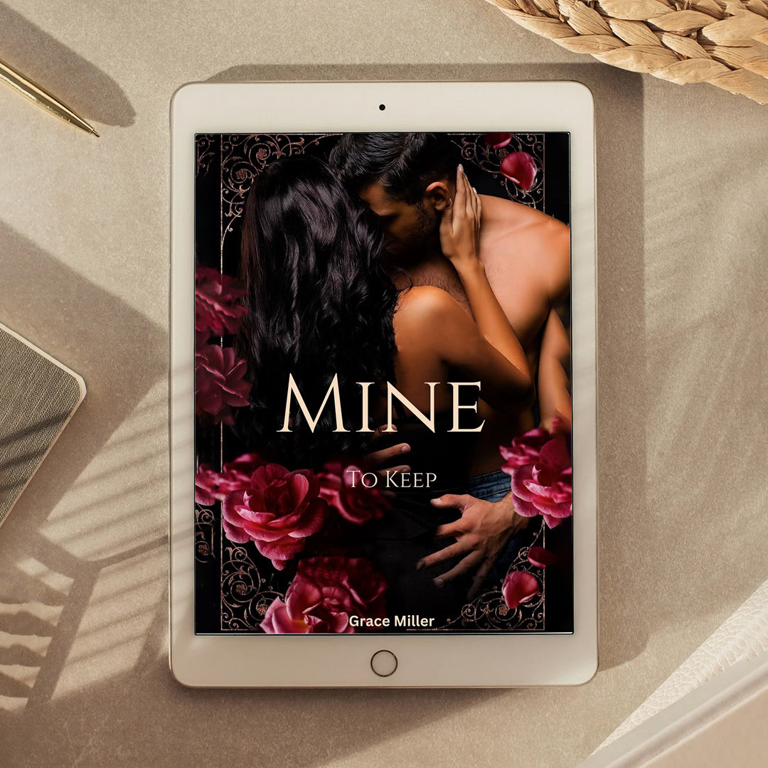 Digital romance novel cover showing Orla and Callan locked in a tense, passionate moment